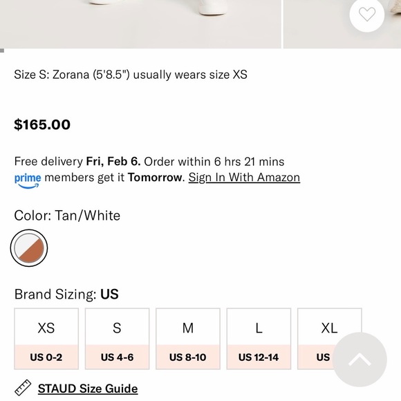 STAUD Long Sleeve Ribbed Dress in Cream and Brown - Picture 6 of 7